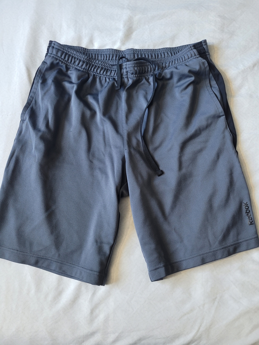 Reebok Men's Charcoal Athletic Shorts with Dark Trim